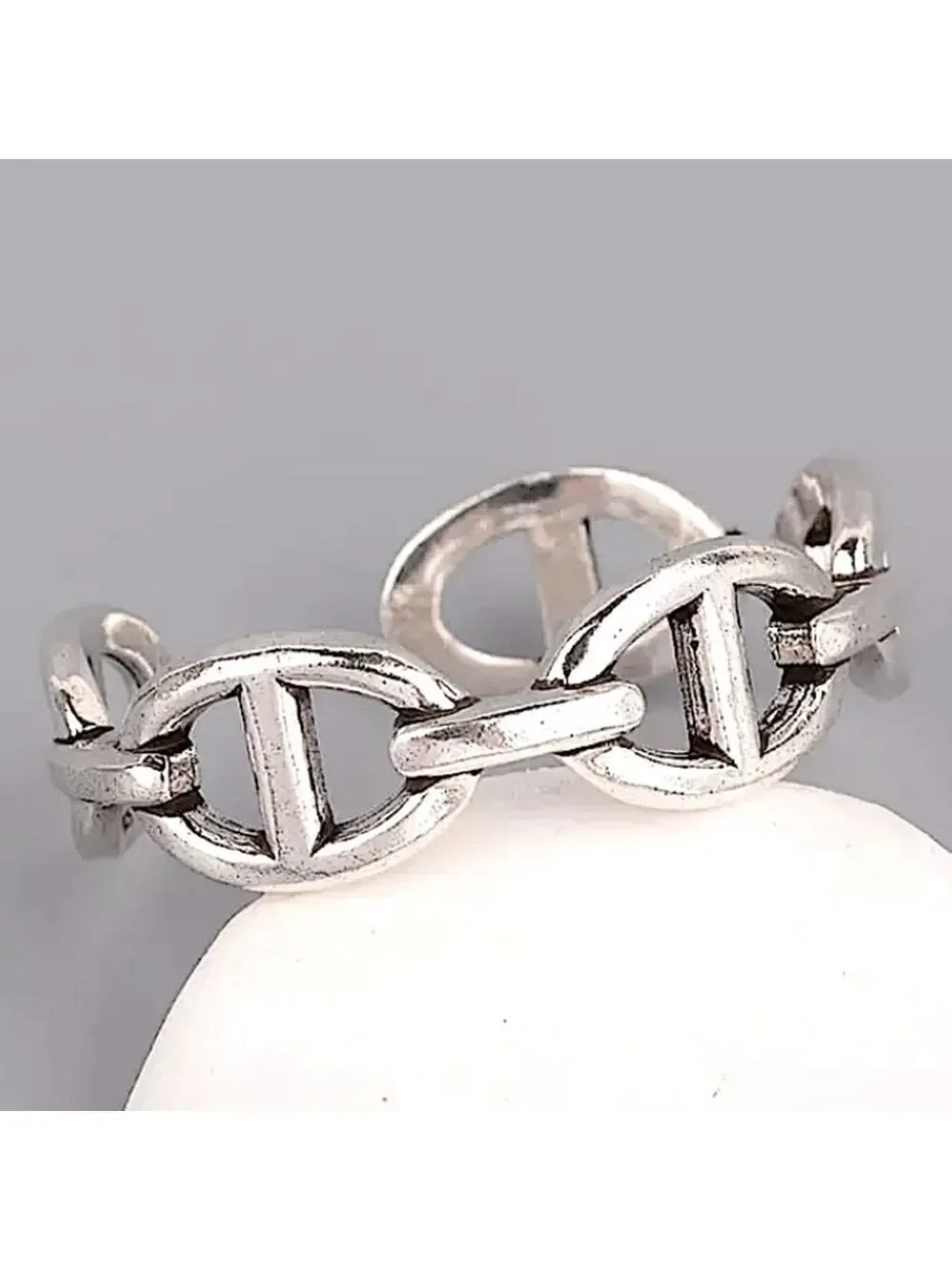 NEW STERLING SILVER MARINER BANGLE CUFF BRACELET - Picture 4 of 8